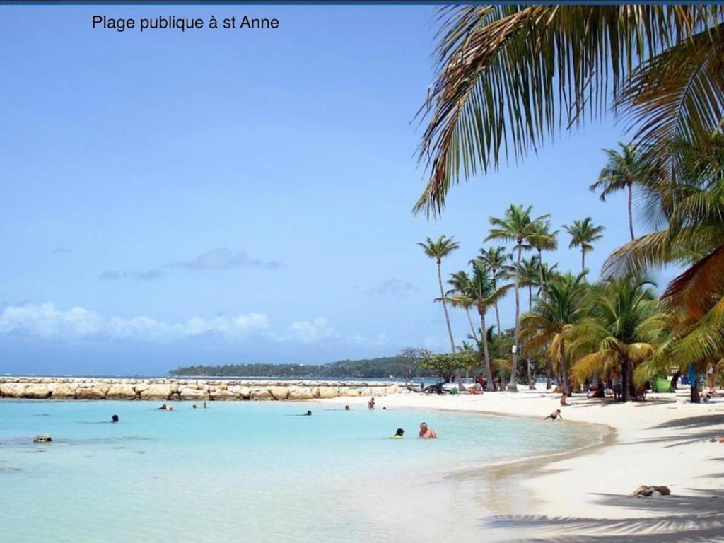 Studio Village Vacances,Vue Mer, Plage A 30M ,Wifi A Sainte Anne Экстерьер фото